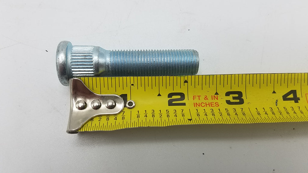 X8(EIGHT) Wheel Studs,1/2"- 2.25" long,.62 spline,1.5" long threads (7-150-LOTOF8)
