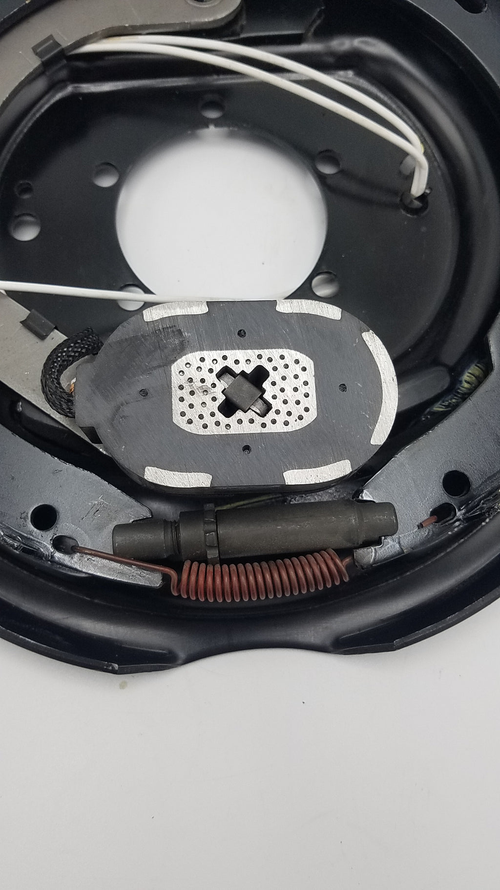 12" Genuine Dexter Trailer Electric Backing Plate Brake 5200 6000 7000 Left Side (023-105-00)