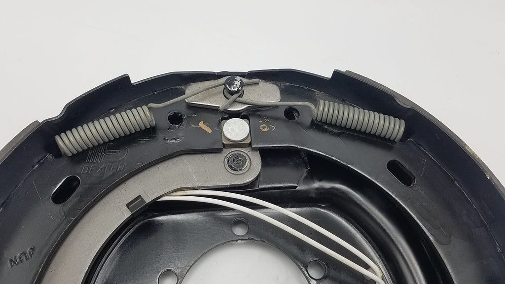 12" Genuine Dexter Trailer Electric Backing Plate Brake 5200 6000 7000 Left Side (023-105-00)