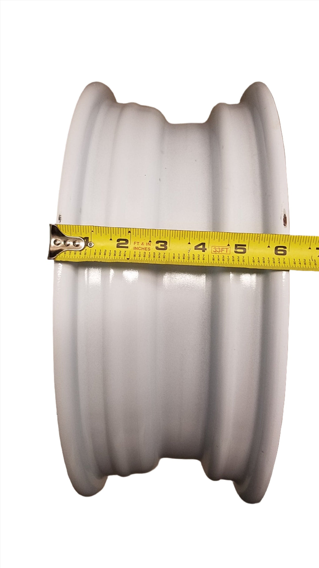 5x5.5 Rim, 15", Trailer Wheel, 2150# Rated, Replacement Rim, White, Wagon Wheel (9700386)