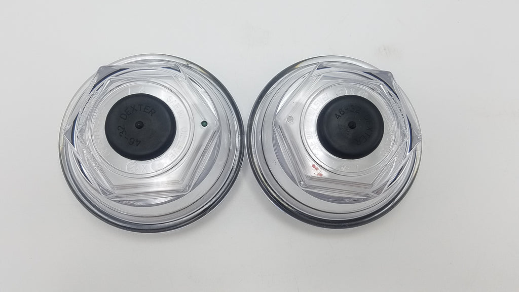 X2 (TWO) 3.5" Oil Bath Cap Trailer Axle Dexter 9K 10K 8-415 430 After 2009 (21-88-KIT-LOTOF2)