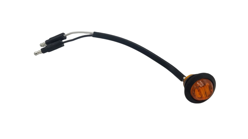 Maxxima 3/4" Round LED P2PC CM Amber With 3/4" Weld-On Light Bracket (M09300Y-34-BRACKET)