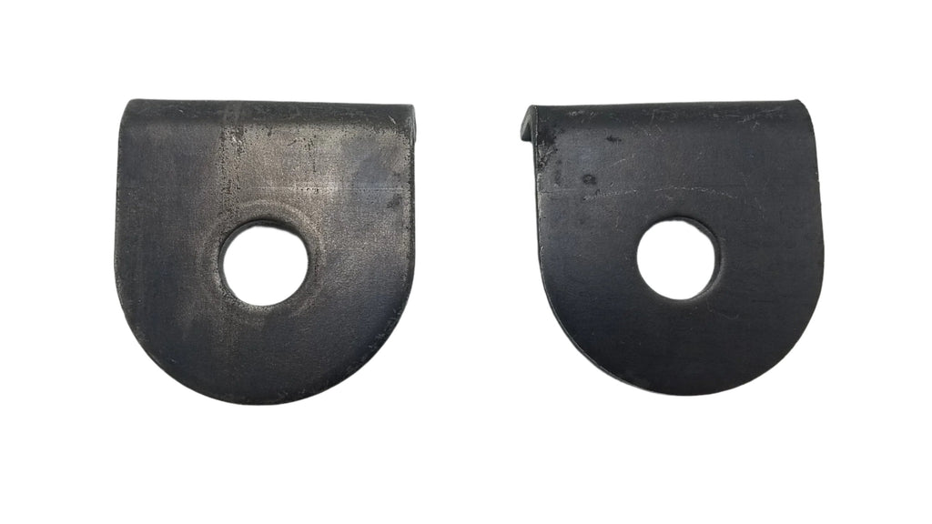 PAIR Of Maxxima 3/4" Round LED P2PC CM Amber With 3/4" Weld-On Light Bracket (M09300Y-34-BRACKET-PAIR)