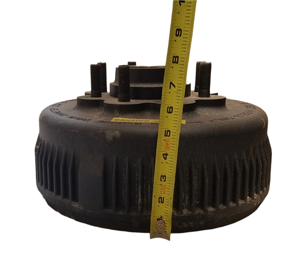 Dexter Drum, 8K, 8 x 6.5, 5/8" Studs, 4.75" Pilot, 50MM Bearing, Nev-R-Lube, Includes 031-071-03 Bearing Cartridge and 069-093-00 bearing Retainer (008-389-80)