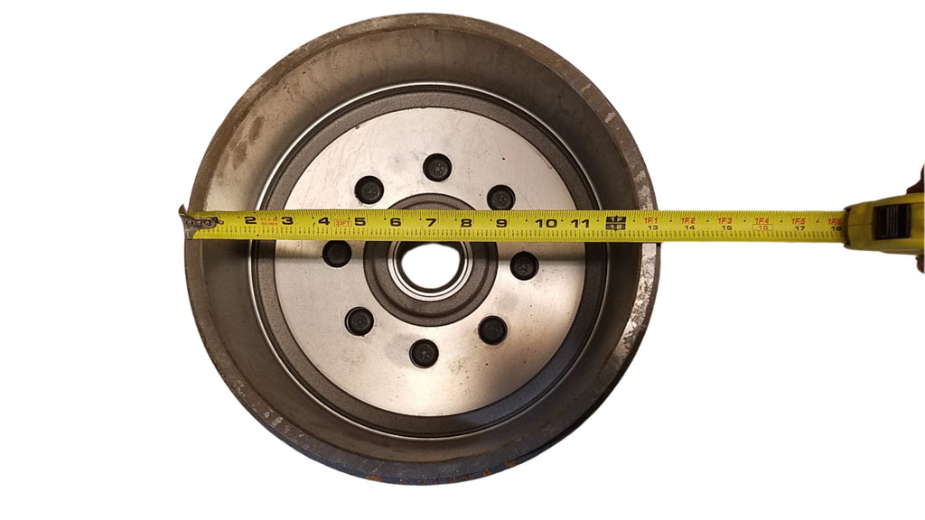 Dexter Drum, 8K, 8 x 6.5, 5/8" Studs, 4.75" Pilot, 50MM Bearing, Nev-R-Lube, Includes 031-071-03 Bearing Cartridge and 069-093-00 bearing Retainer (008-389-80)