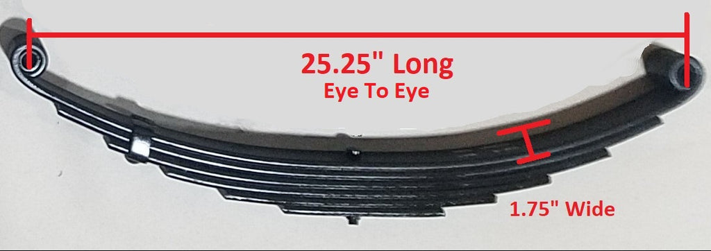 Complete Suspension Rebuild kit For 7K Tandem Trailer Axles 25" Springs Wet Bolts (CSRK-TA-WB-LE-BB-PR6)