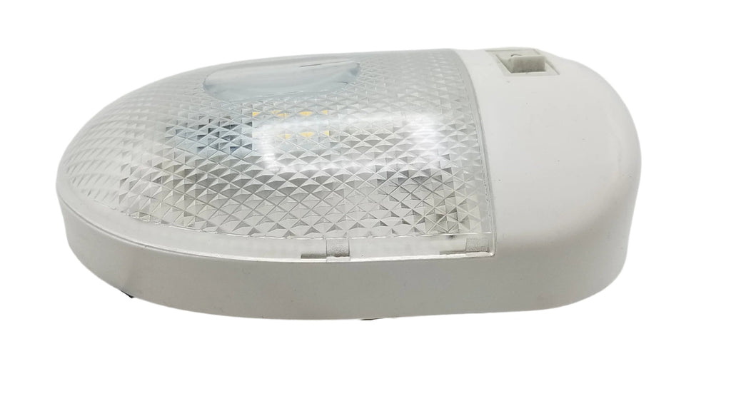 LED Euro Style Single Dome Light With Switch For Trailer Interiors (D-95)