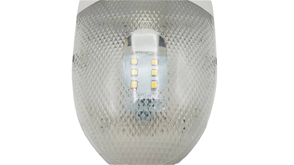 LED Euro Style Single Dome Light With Switch For Trailer Interiors (D-95)