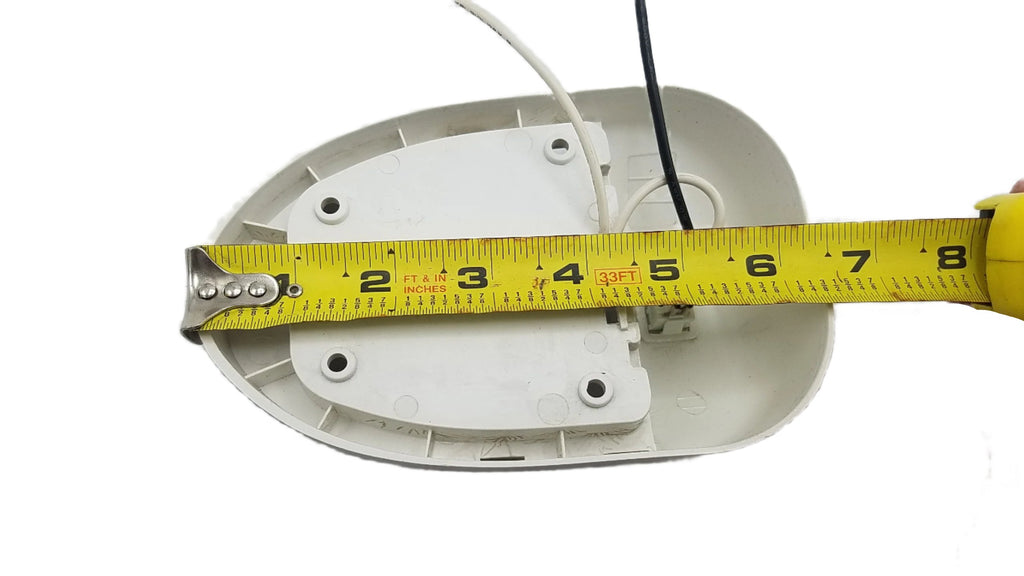 LED Euro Style Single Dome Light With Switch For Trailer Interiors (D-95)