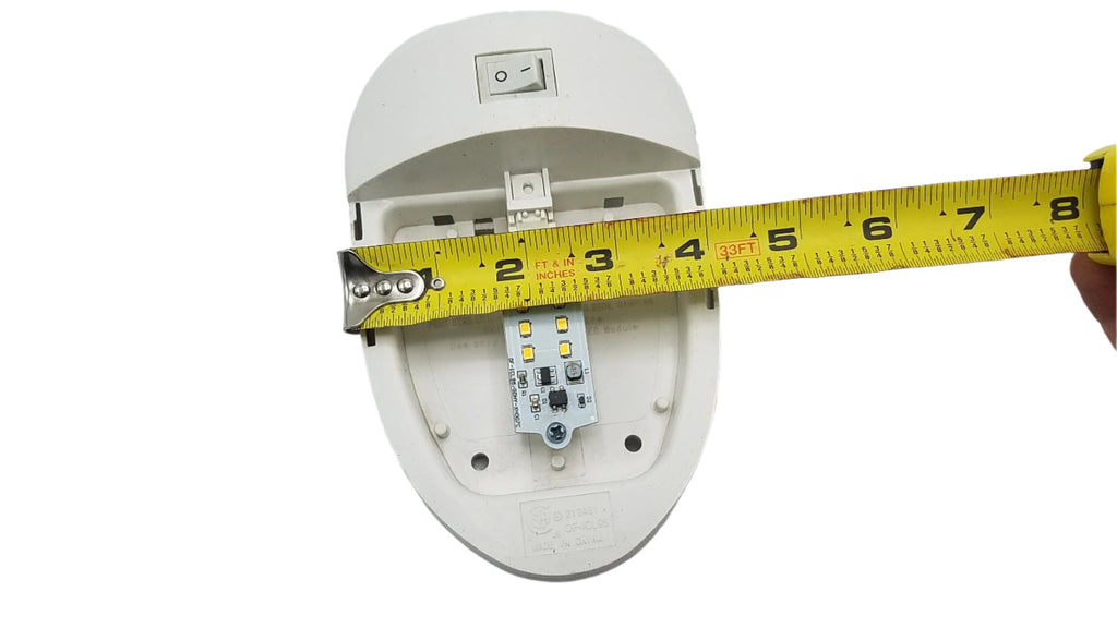 LED Euro Style Single Dome Light With Switch For Trailer Interiors (D-95)