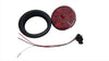 4" Round Stop Turn Tail Light RED TecNiq LED Bright Grommet Mount USA (T40-RR0T-1-KIT)