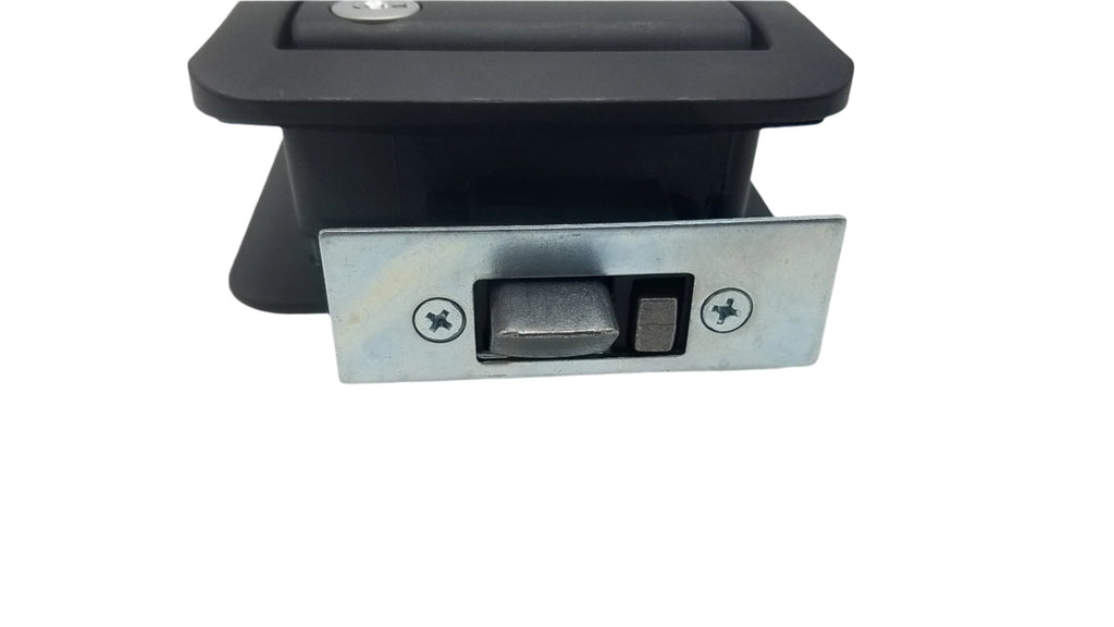 Jammy Cargo Trailer Door Lock w/4 Matching Keys, Matte Black (TDL01B)