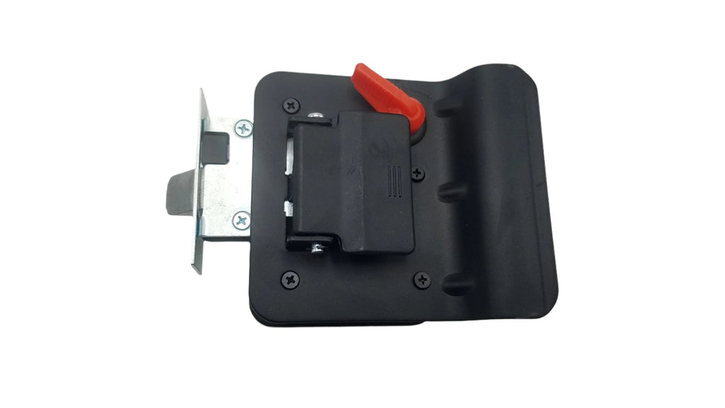 Jammy Cargo Trailer Door Lock w/4 Matching Keys, Matte Black (TDL01B)