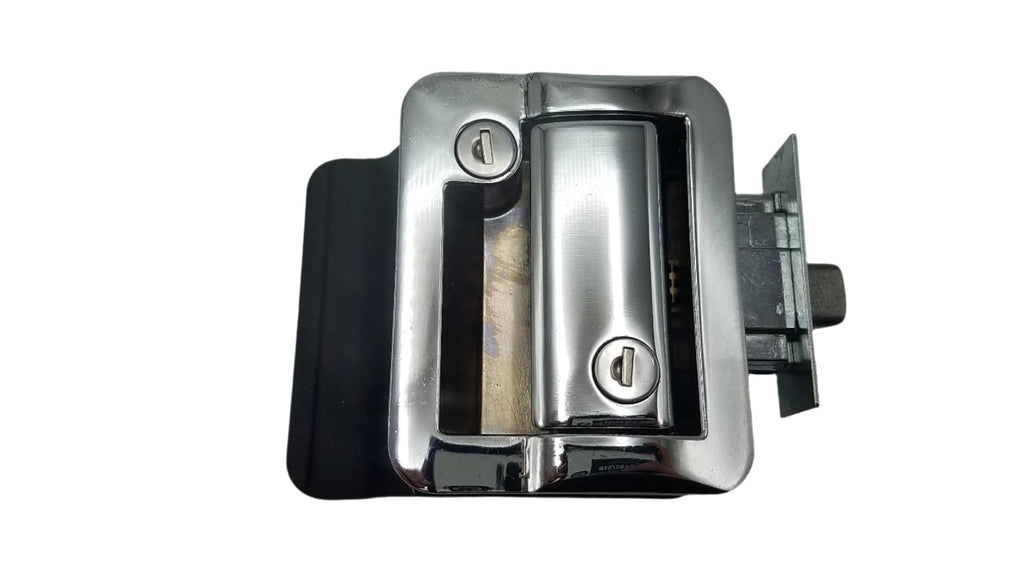 Jammy Cargo Trailer Door Lock w/4 Matching Keys, Chrome Plated(TDL01C)