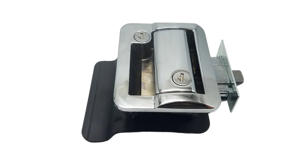 Jammy Cargo Trailer Door Lock w/4 Matching Keys, Chrome Plated(TDL01C)