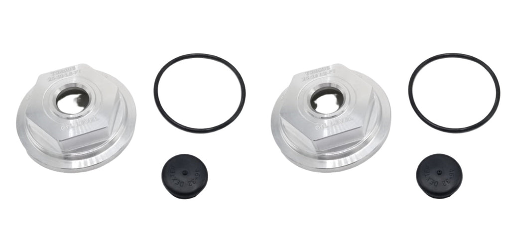 2-BILLET ALUMINUM Oil Cap 2-7/8" Fit Dexter 21-35 Trailer Axle Bearing Hub 6K-8K (21-35 Billet-Kitx2)