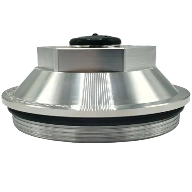 4.0" Billet Aluminum Oil Bath Cap Kit — 4"-12 Thread for 10K–15K Trailer Axles (21-36 Billet-KIT)