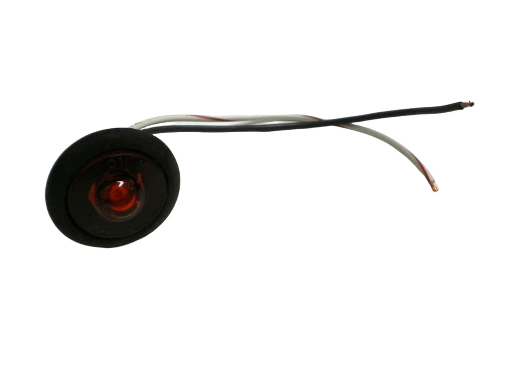 1 Round Red LED Innovative Saucer Marker Clearance Hot Spot Bullet Trailer Truck (216-4400-1)