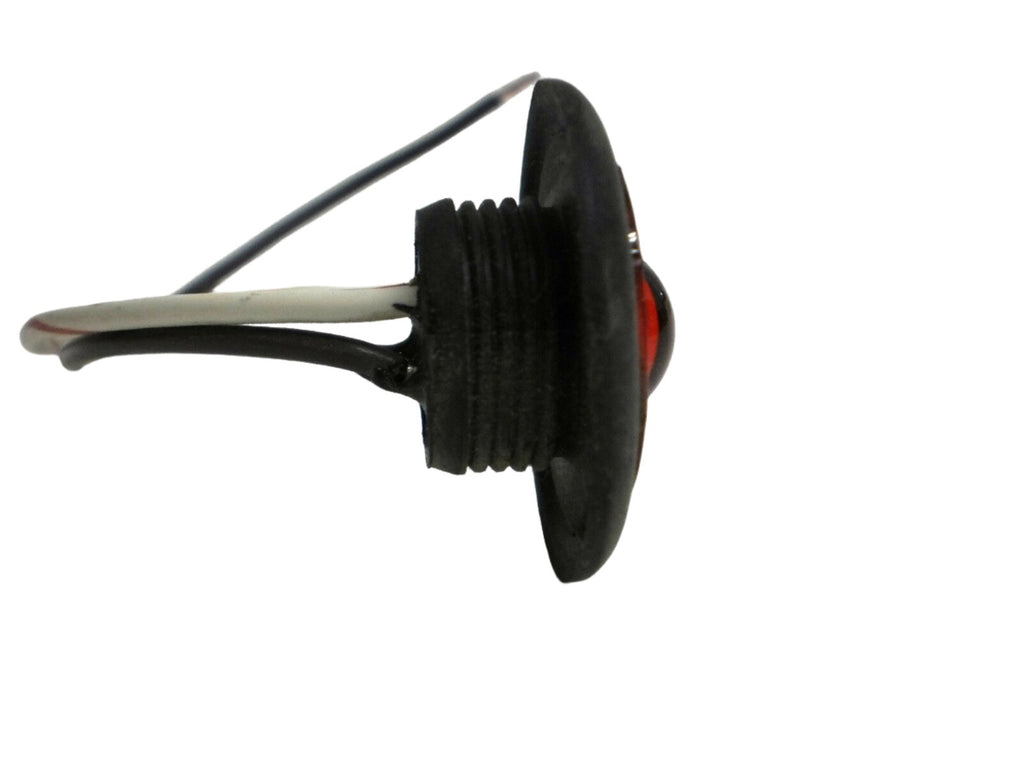 1 Round Red LED Innovative Saucer Marker Clearance Hot Spot Bullet Trailer Truck (216-4400-1)