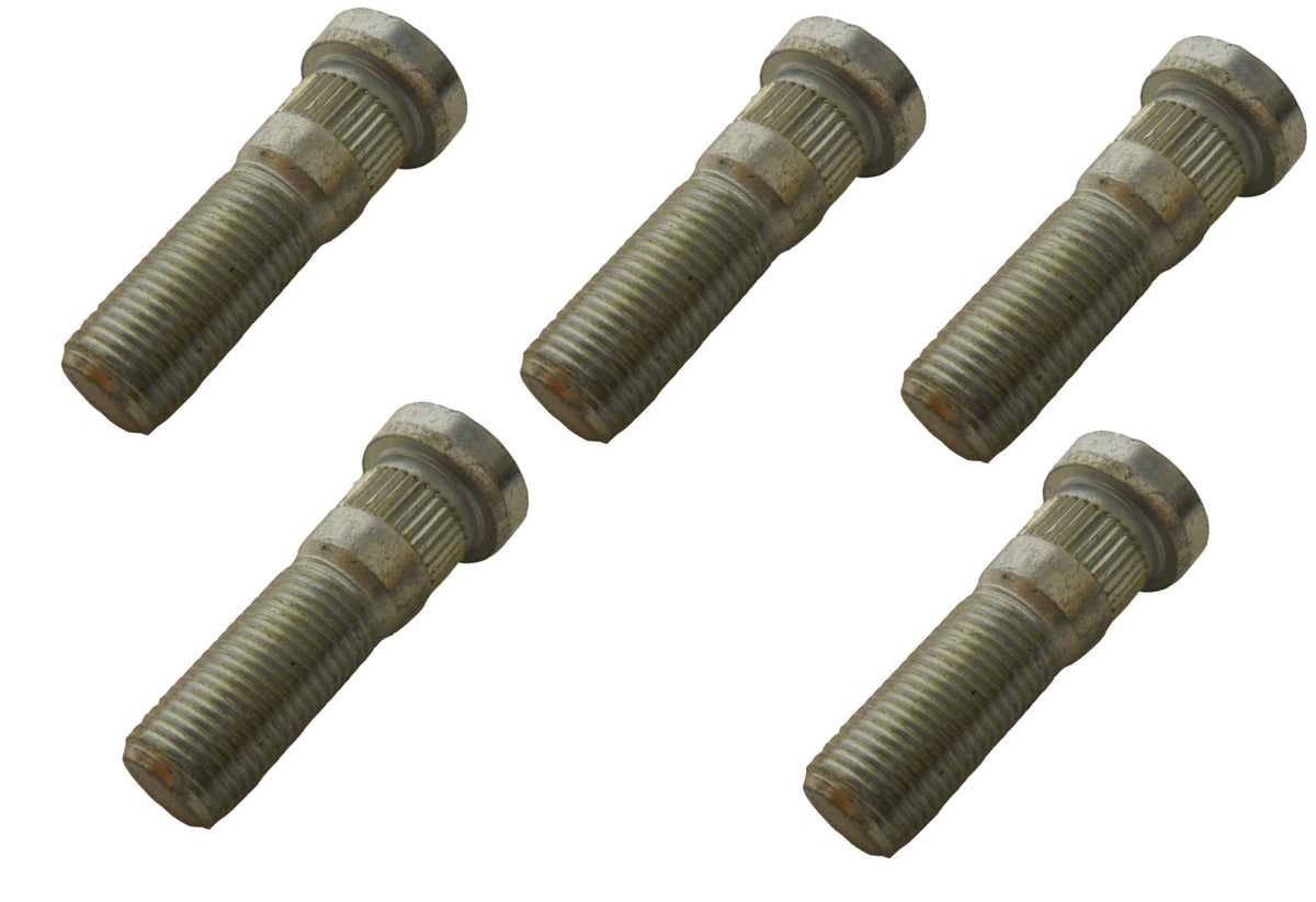 FIVE - 1/2"-20 x 1.75" Press-In Trailer Wheel Stud (32498U-5)