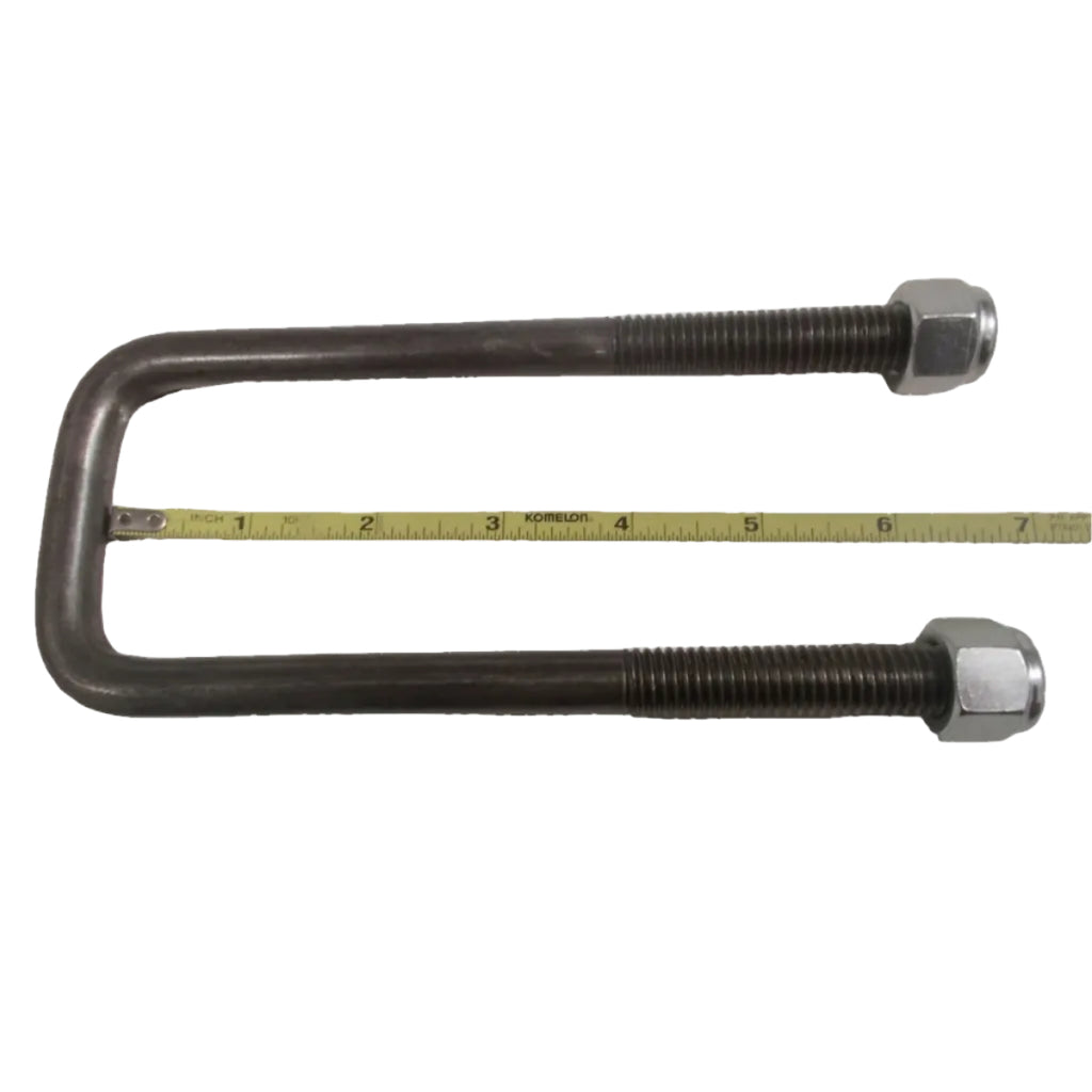 2-1/8" x 6-1/2" Square Trailer Axle U-Bolt Kit - 1/2" Diameter with Nuts (34143-KIT)