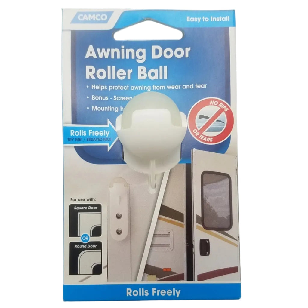 Camco Awning Trailer Door Roller Ball with Screen Door Slide (42005)