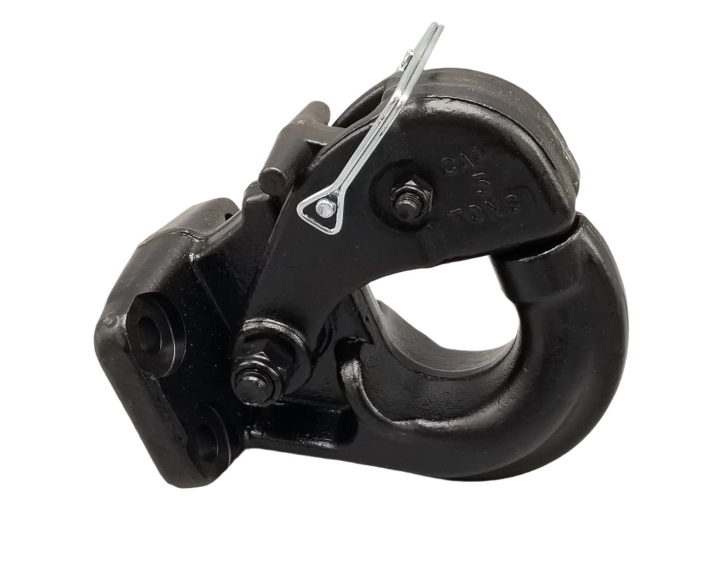 Heavy Duty Pintle Clamp Coupler 10,000# Rated 4 Hole Mount Plate Trailer Towing (50035H)