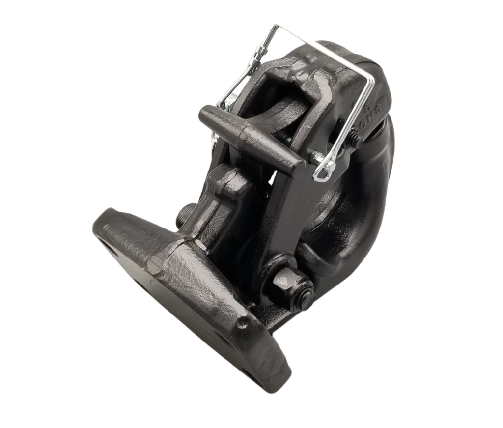 Heavy Duty Pintle Clamp Coupler 10,000# Rated 4 Hole Mount Plate Trailer Towing (50035H)