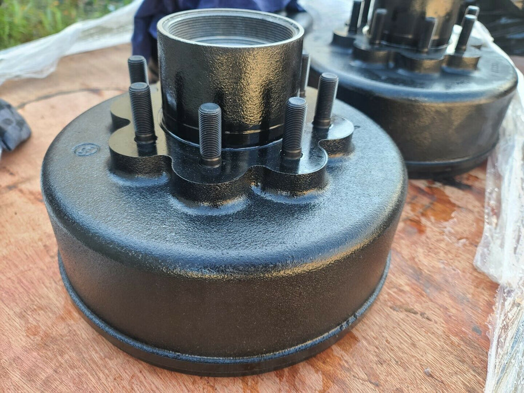 8K Brake Hub/Drum Kit – Straight Spindle, 25580 Inner and Outer, 12.25 x 3.375, Fortress Cap (696104-KIT-FT)