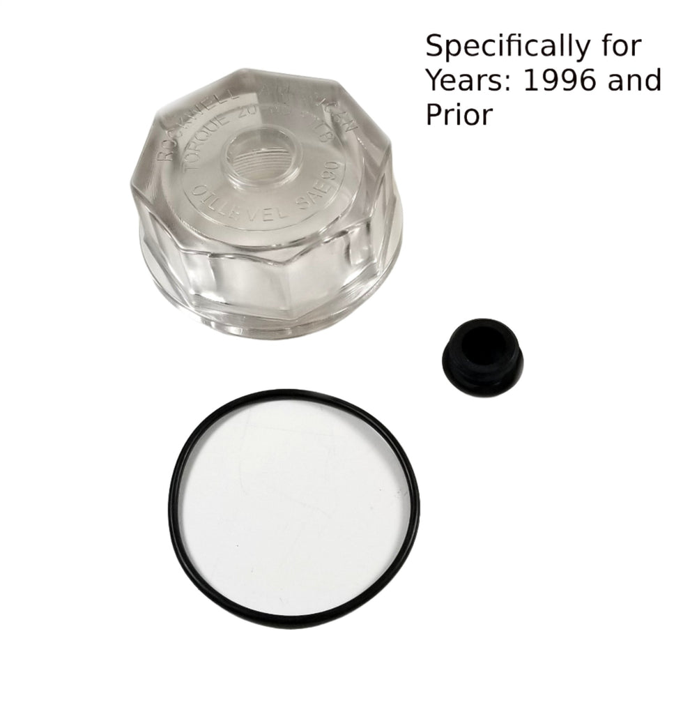 3.5" Quality Rockwell Oil Bath Cap for 9k-10k Trailer Axle -Years 1996 & Older (7108098-KIT)