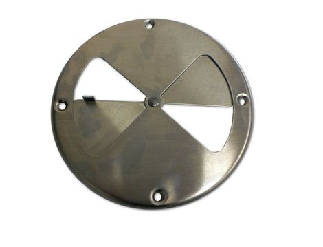7.25" Polished Aluminum Round Air Wall Vent