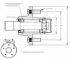 Pair - Stub Axle Replacement 2000# 5x4.5 Hubs 1.5" Flanged Round Spindles (BYOAK-545BT16FZ-KITX2)