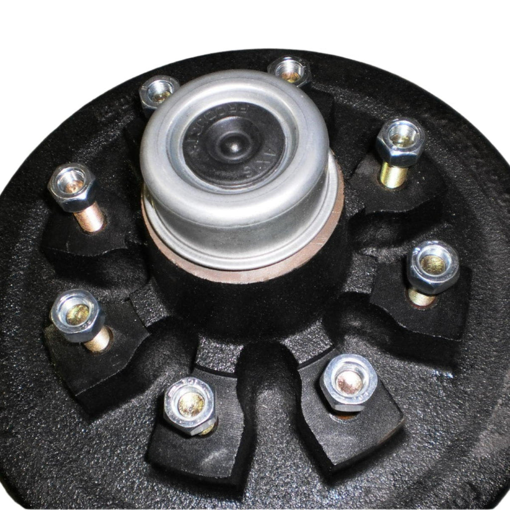 Add Brakes & Hub/Drum Kit – 7,000 lb Trailer Axle – 12" x 2" Electric Brakes – 8 on 6.5" – 1/2"-20 Studs (92865-B-IMP)