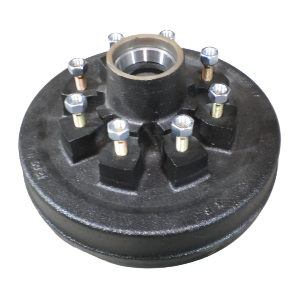 Add Brakes & Hub/Drum Kit – 7,000 lb Trailer Axle – 12" x 2" Electric Brakes – 8 on 6.5" – 1/2"-20 Studs (92865-B-IMP)
