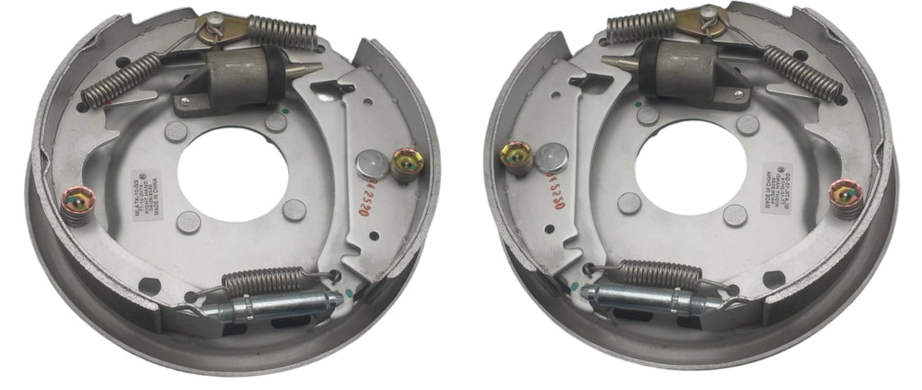 Pair - 10" Hydraulic Dacromet Coated 3500# Free Backing Plate Trailer Brakes (AKFBBRK-35-PAIR-DACRO)
