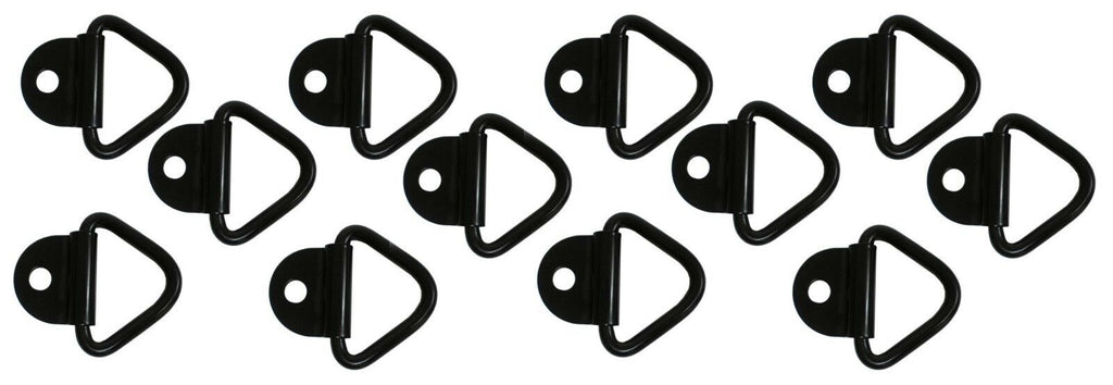 3/8" Bolt On D Ring, 1 Hole, 2.4K Rated (Multipack of 12) (B21-12)