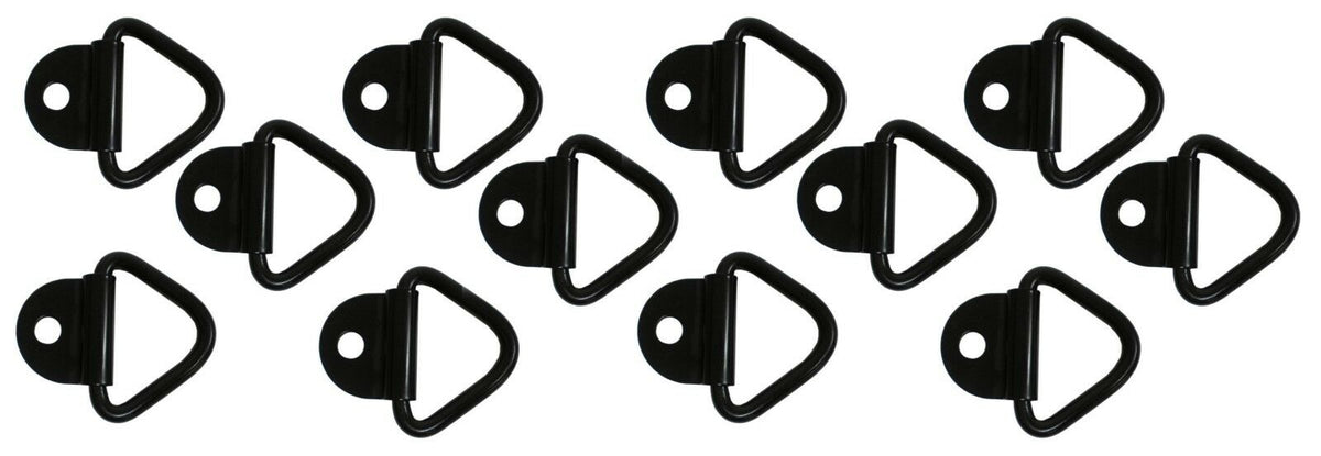 3/8" Bolt On D Ring, 1 Hole, 2.4K Rated (Multipack of 12) (B21-12)