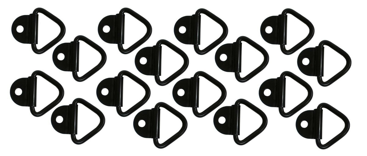 3/8" Bolt On D Ring, 1 Hole, 2.4K Rated (Multipack of 16) (B21-16)