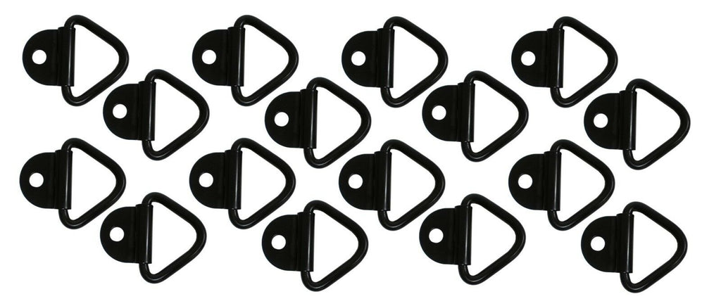 3/8" Bolt On D Ring, 1 Hole, 2.4K Rated (Multipack of 16) (B21-16)