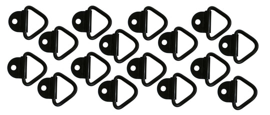 3/8" Bolt On D Ring, 1 Hole, 2.4K Rated (Multipack of 16) (B21-16)