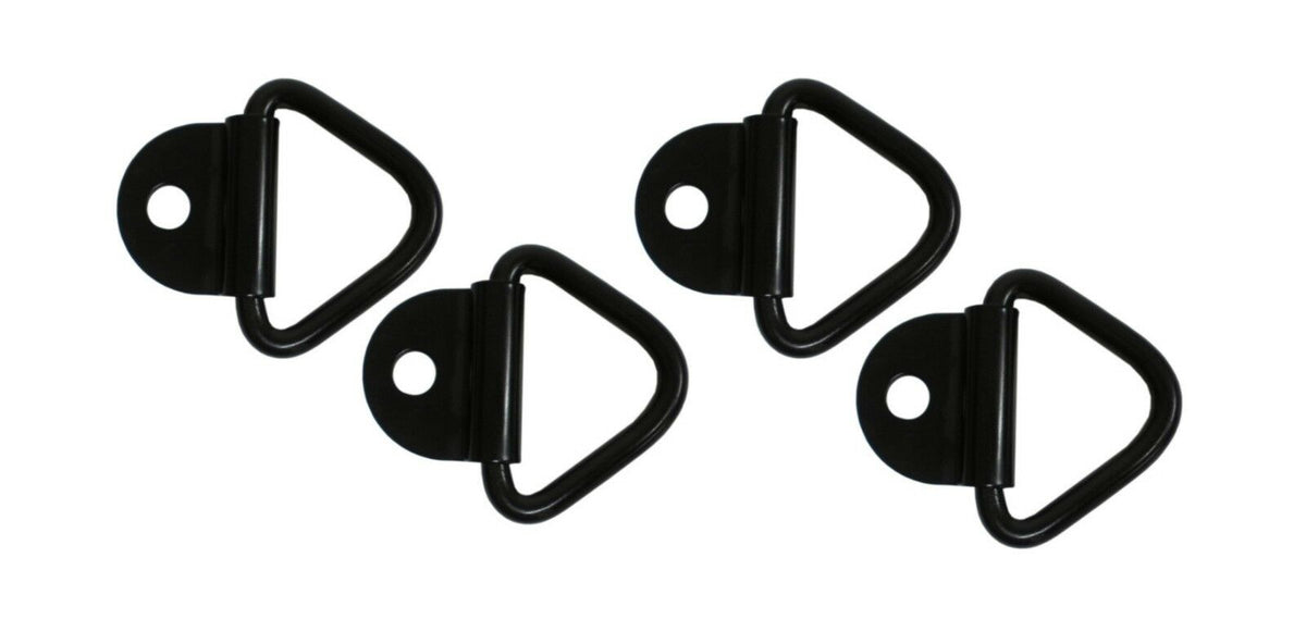 3/8" Bolt On D Ring, 1 Hole, 2.4K Rated (Multipack of 4) (B21-4)