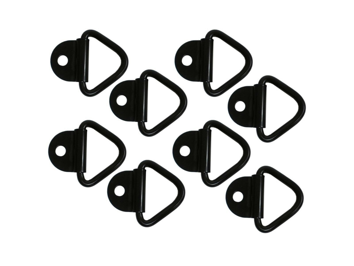 3/8" Bolt On D Ring, 1 Hole, 2.4K Rated (Multipack of 8) (B21-8)