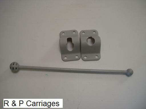 Trailer Cargo Door Hold Back Catch Camper 10" grey DHB-10G