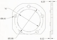 Weld-On 5-Bolt Brake Backing Plate Flange for 12" x 2" Trailer Brakes (BF-6-1)