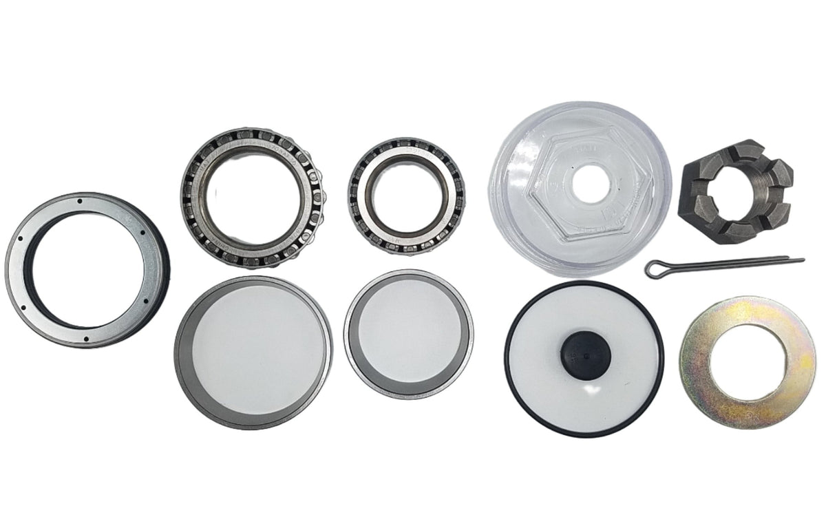 10K Lippert Trailer Bearing Kit with Spindle End Hardware & 4" Oil Cap (BK4-287-LIPPERT+183772CAP)