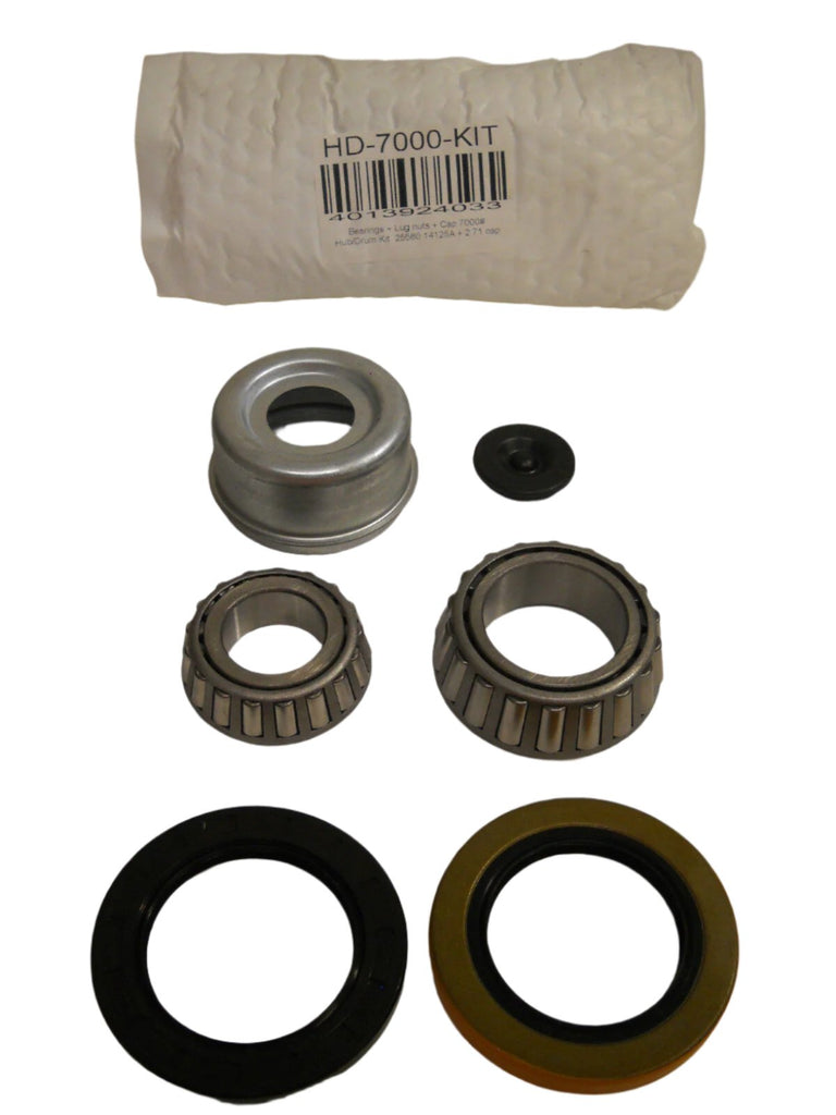 6000# Build Your Own Brake Axle Kit Electric Brakes 6 x 5.5 Lug Drum Hub, 2.5" dia Spindle for Trailer (BYOAK-42-HD655-RF-225)