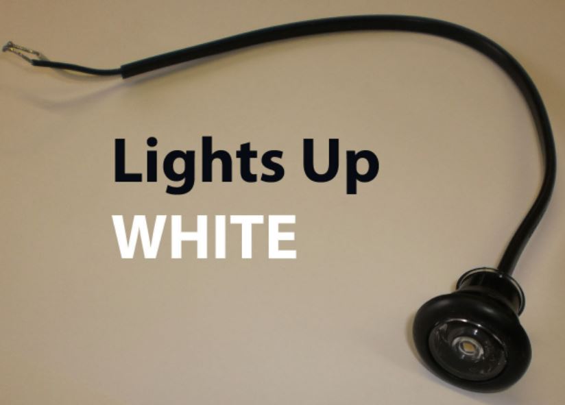 TecNiq 3/4 Mini White Clear LED Light Hot Spot Truck Trailer Jeep USA (S33-WC00-1)