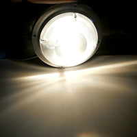 6" Round Interior Trailer Dome Light with Stainless Steel Base (D-61)