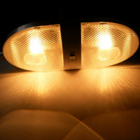 Double Dome Trailer Light Economy Euro Interior Light Incandescent White (D-92)