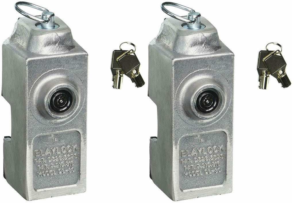 TWO Cargo Trailer Door Locks Cam Bar DL80 Blaylock KEYED ALIKE (DL-80KA-LOTOF2)
